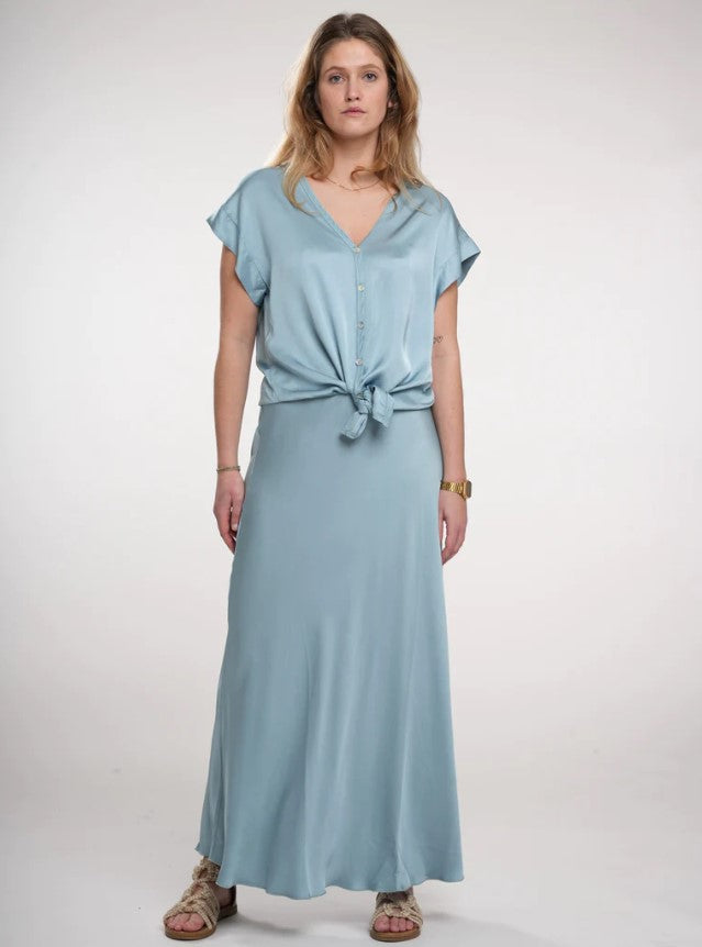 Rokken blauw BLACK ROSE