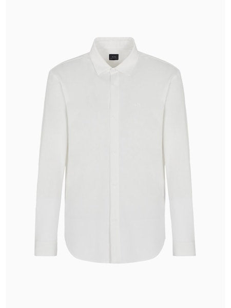 Hemden lange mouw wit Armani Exchange