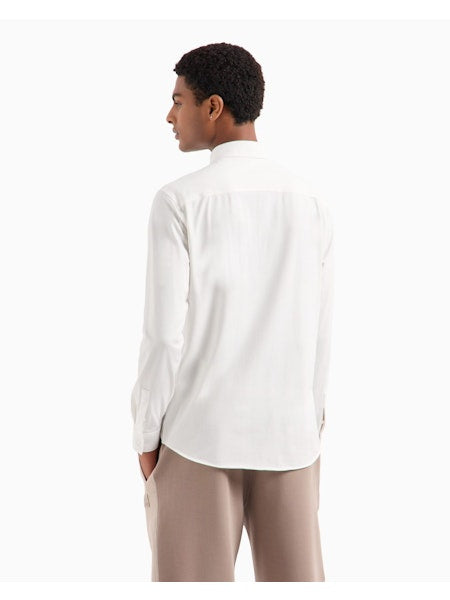 Hemden lange mouw wit Armani Exchange