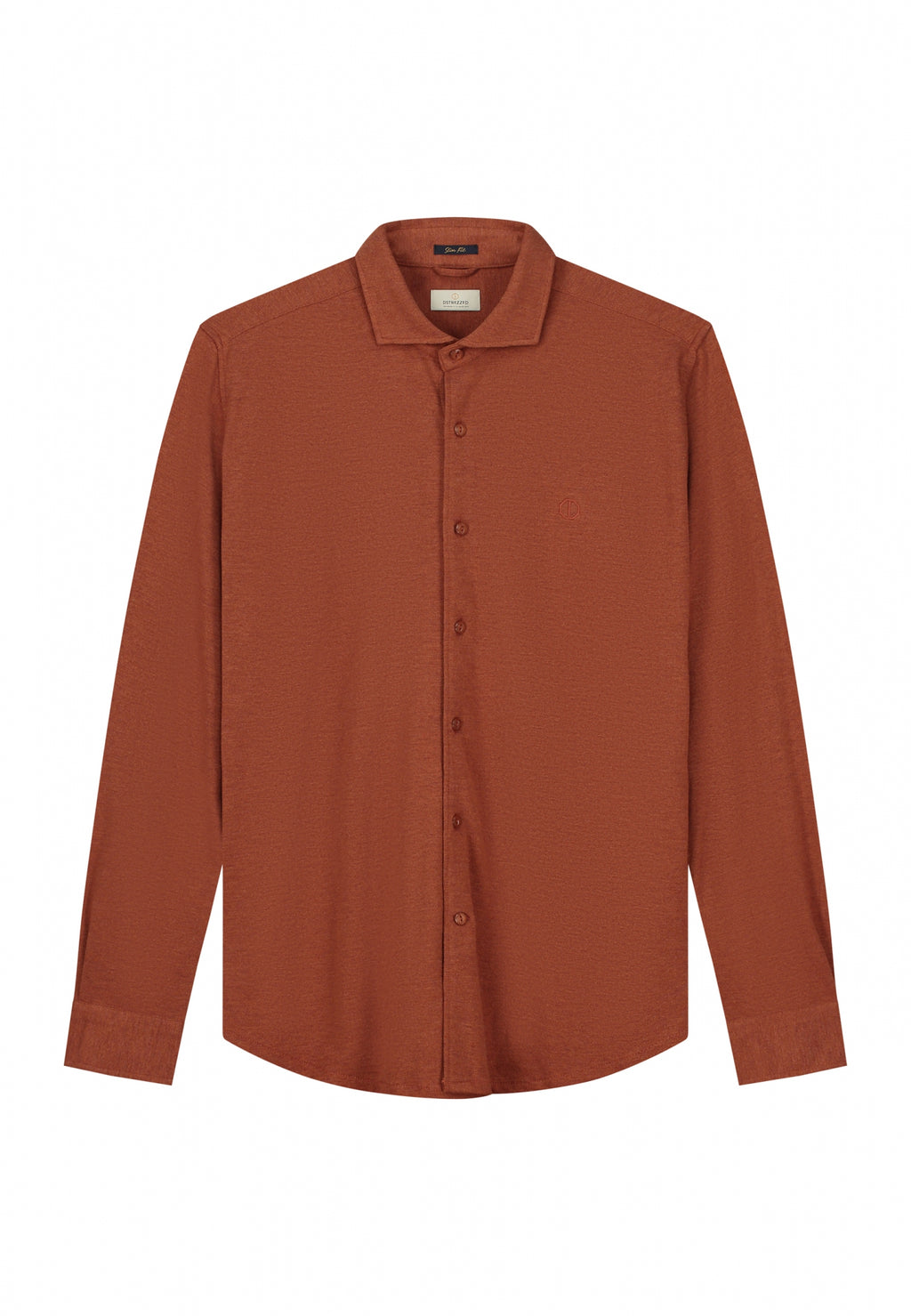 Hemden lange mouw bruin Dstrezzed
