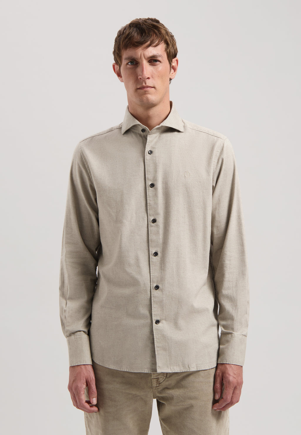 Hemden lange mouw bruin Dstrezzed