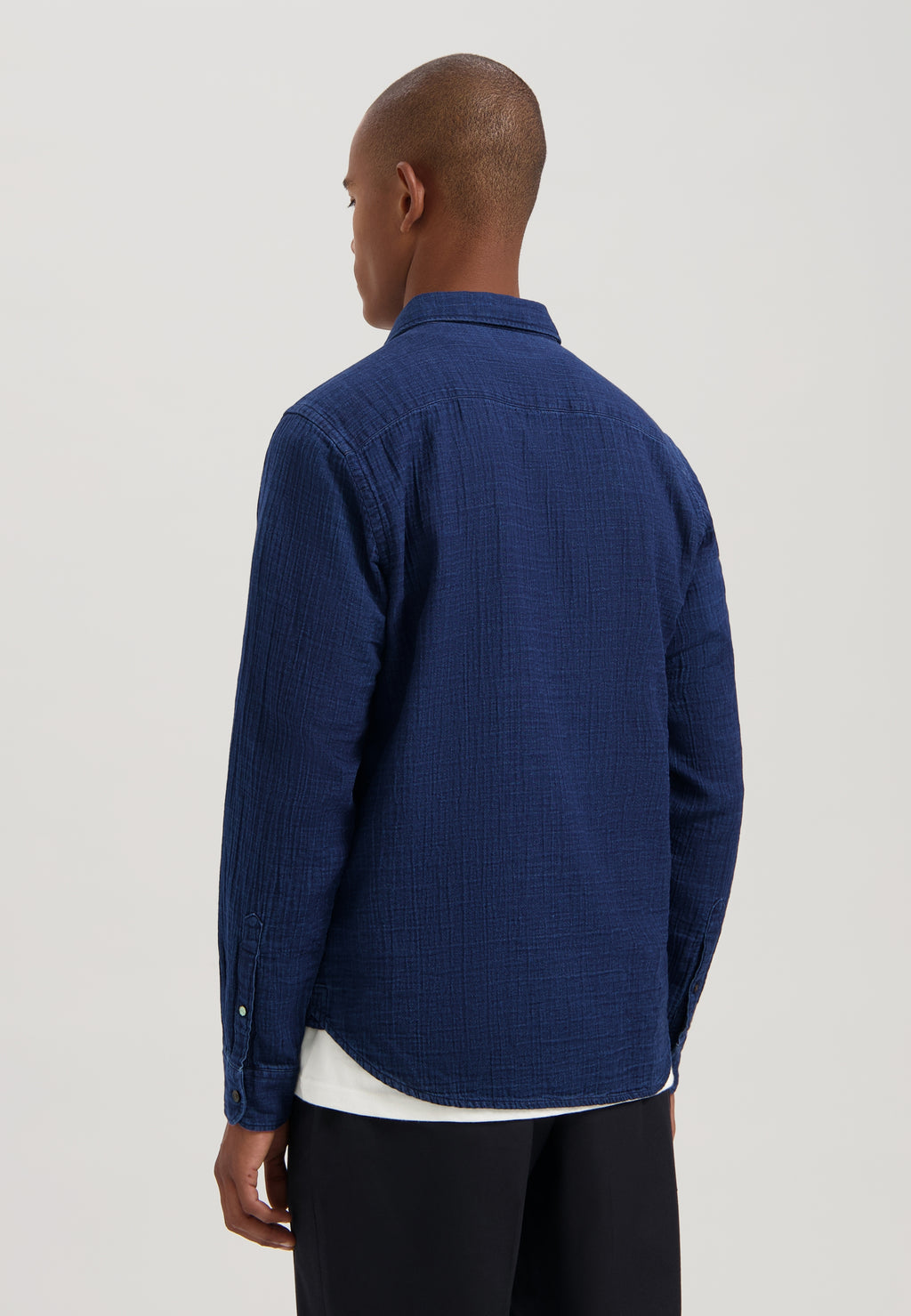 Hemden lange mouw blauw Dstrezzed
