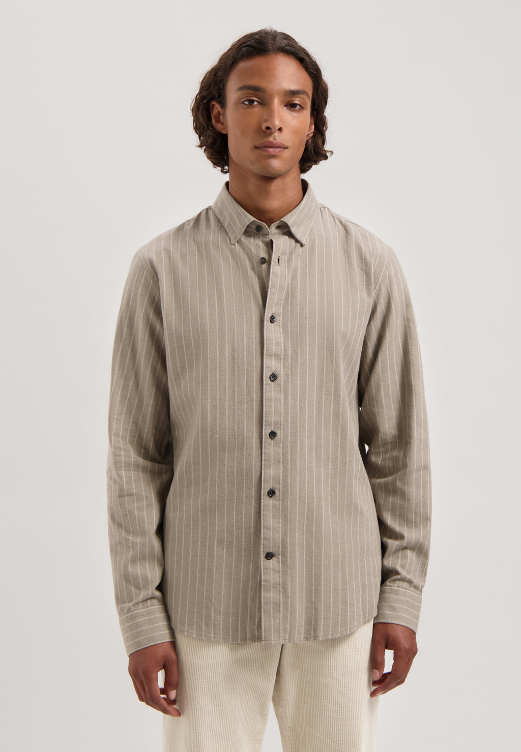 Hemden lange mouw bruin Dstrezzed