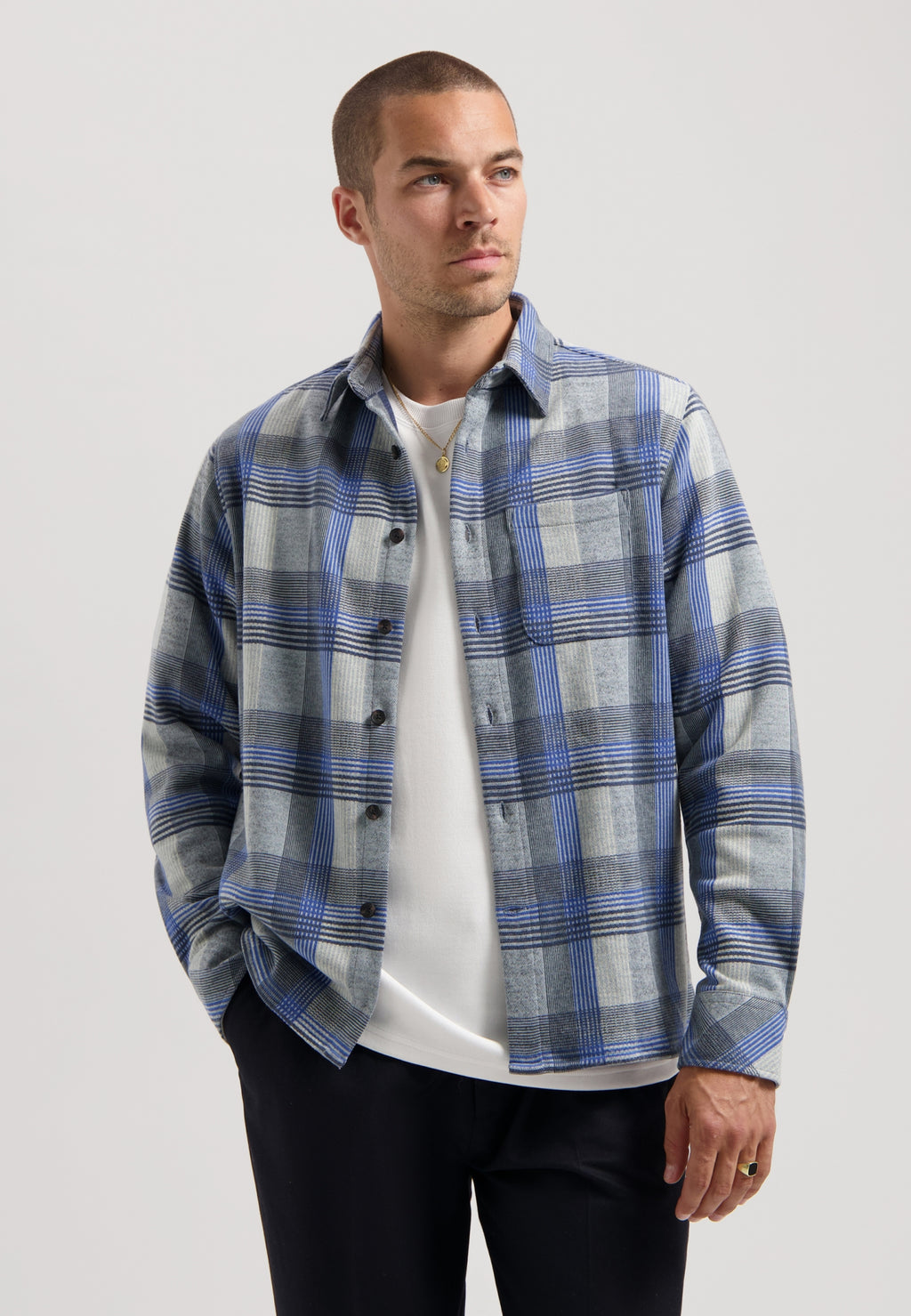Hemden lange mouw navy Dstrezzed