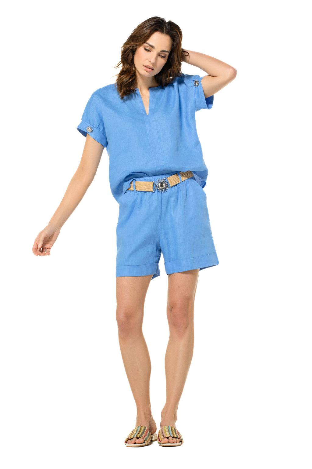 Shorten blauw Caroline Biss