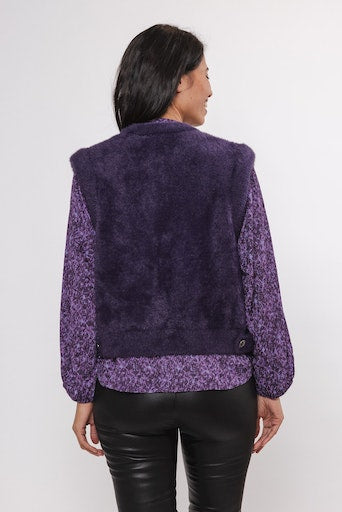 Bodywarmers paars Rino&Pelle