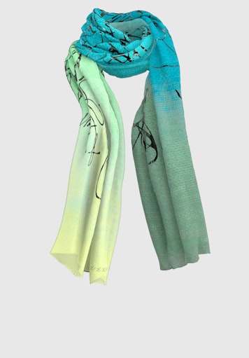 Sjaals groen Bianca