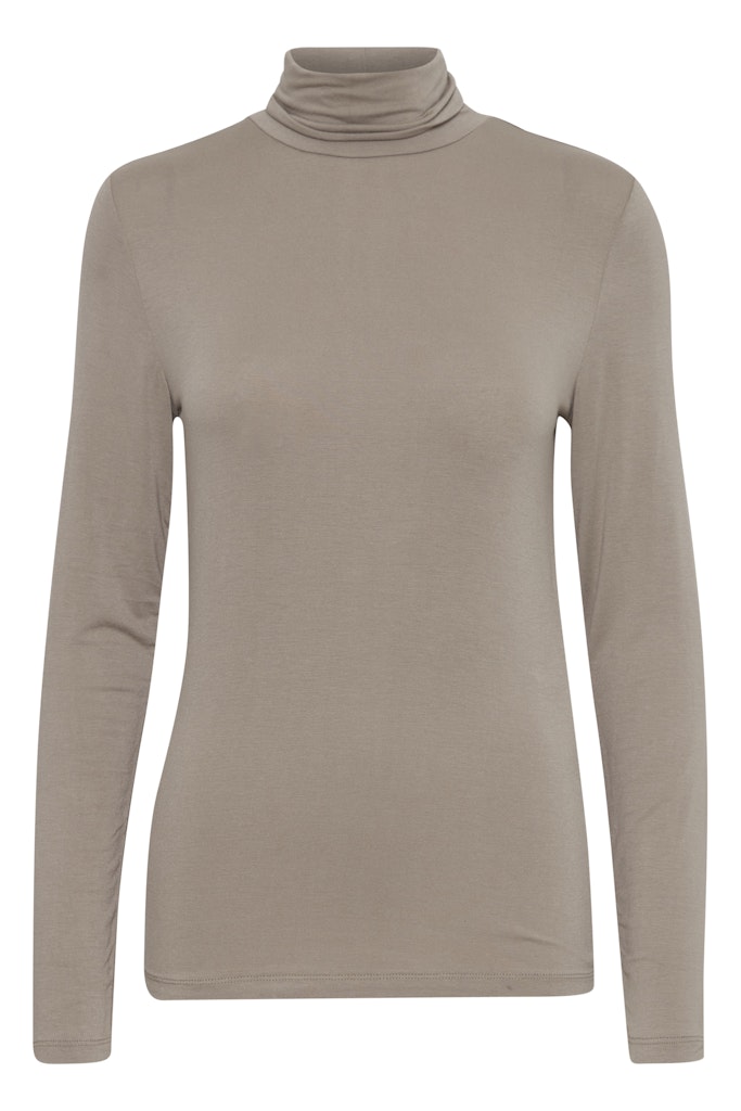 T-shirts lange mouw beige ICHI
