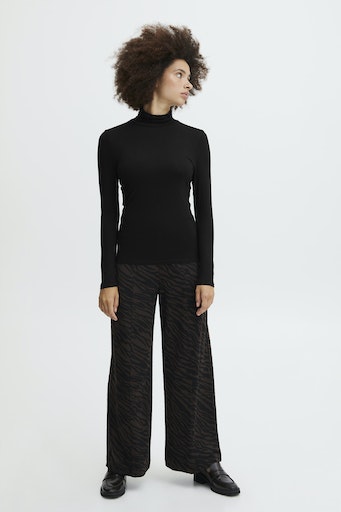 T-shirts lange mouw zwart ICHI