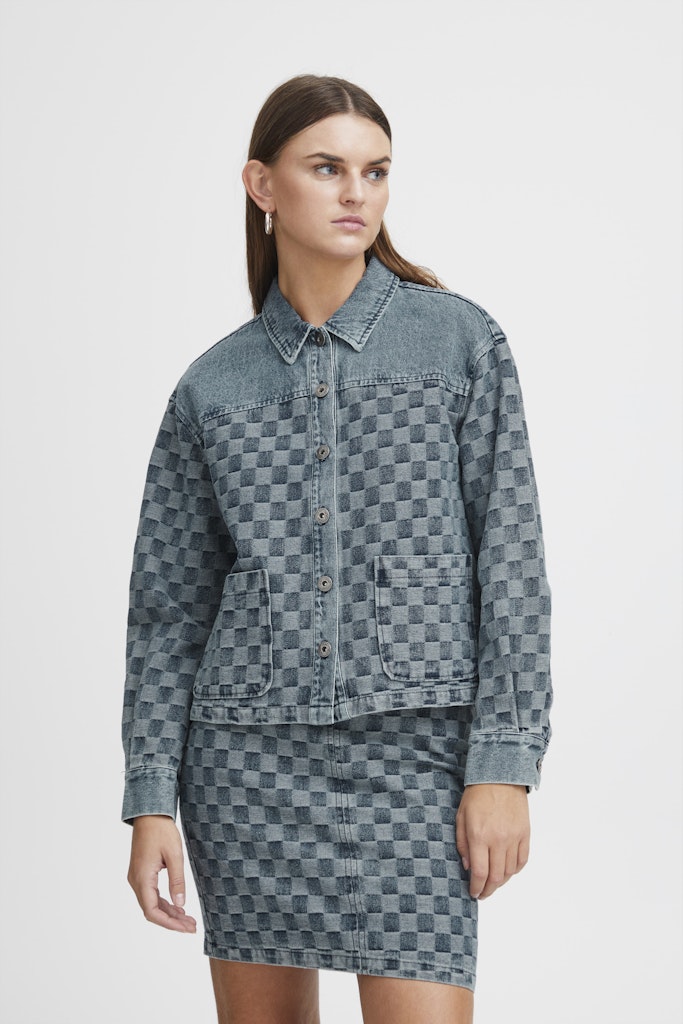 Jeansjassen blauw ICHI