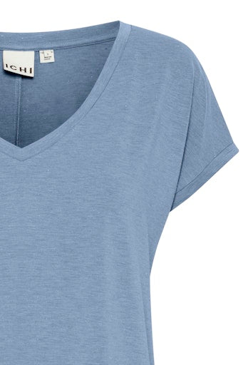 T-shirts korte mouw blauw ICHI