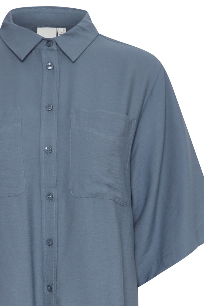 Blouses korte mouw blauw ICHI