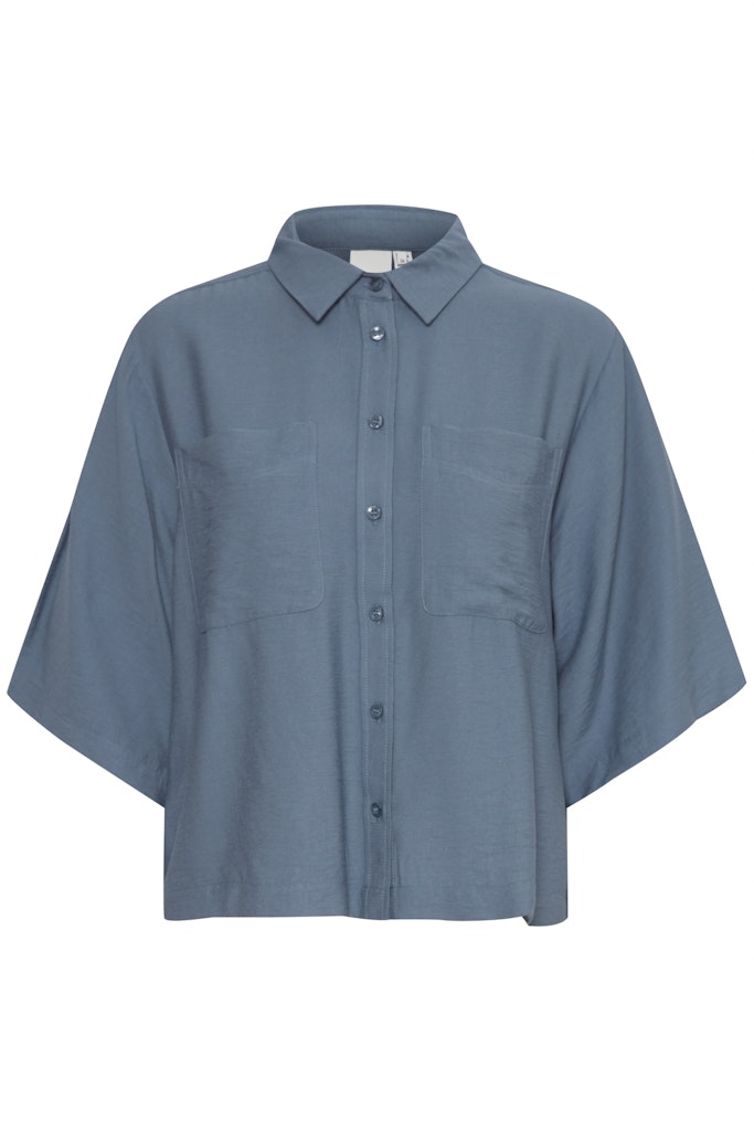 Blouses korte mouw blauw ICHI