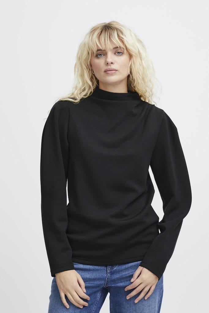 T-shirts lange mouw zwart ICHI
