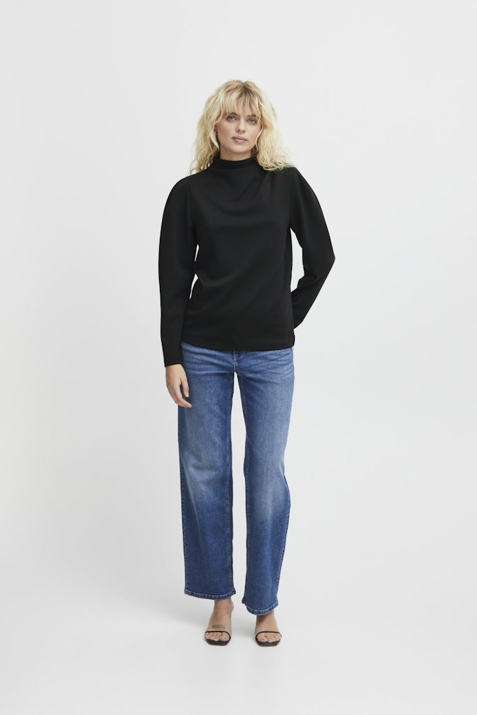 T-shirts lange mouw zwart ICHI
