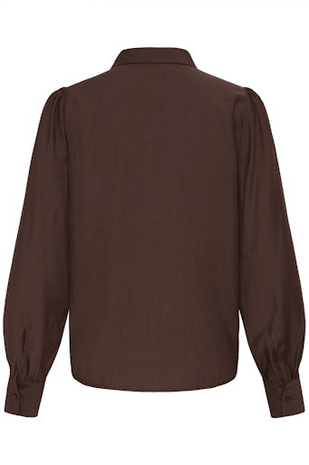 Blouses lange mouw bruin ICHI