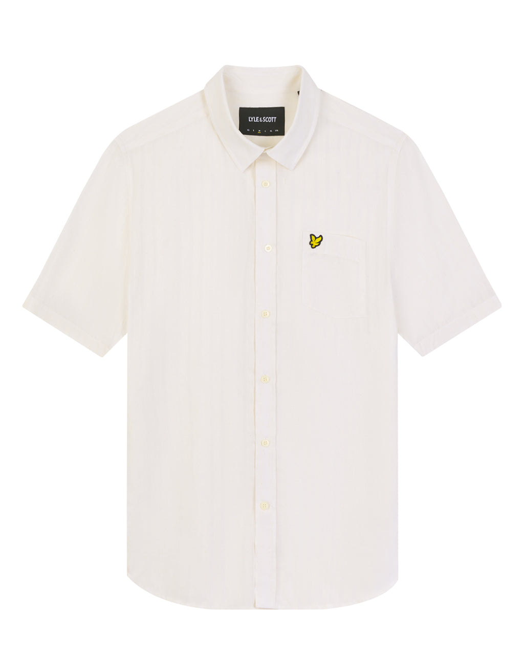 Hemden korte mouw beige Lyle & Scott
