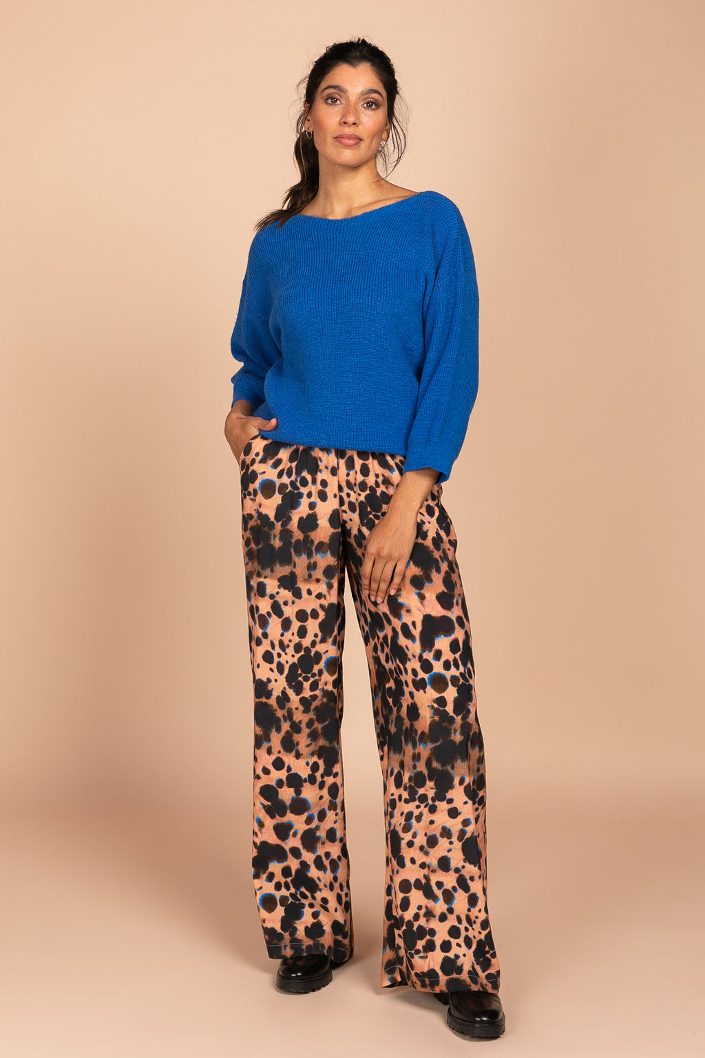Pulls blauw Four Roses