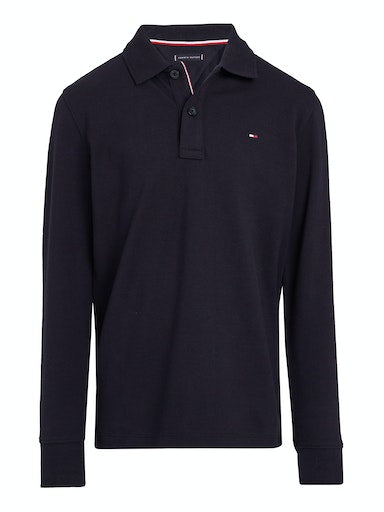 Polo's lange mouw navy Tommy Hilfiger