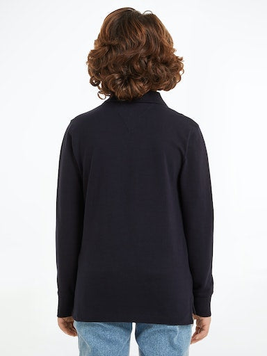 Polo's lange mouw navy Tommy Hilfiger