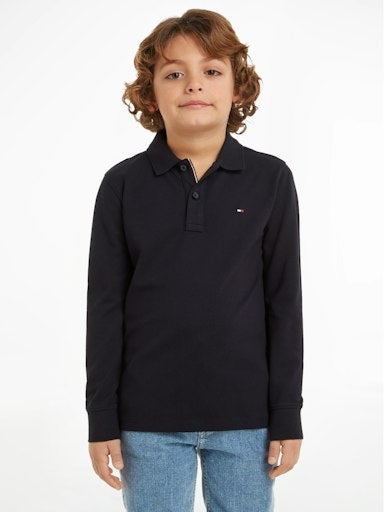 Polo's lange mouw navy Tommy Hilfiger