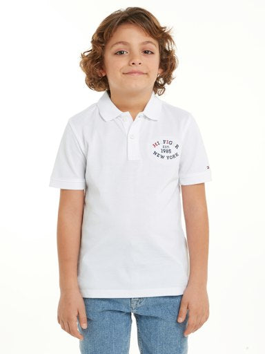 Polo's korte mouw wit Tommy Hilfiger