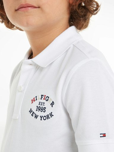 Polo's korte mouw wit Tommy Hilfiger