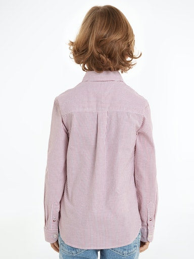 Hemden lange mouw rood Tommy Hilfiger