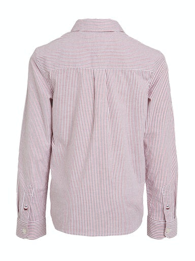 Hemden lange mouw rood Tommy Hilfiger