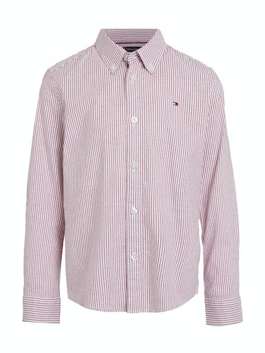 Hemden lange mouw rood Tommy Hilfiger