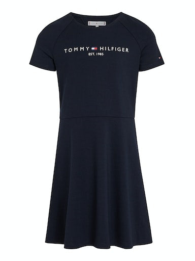 Jurken korte mouw navy Tommy Hilfiger