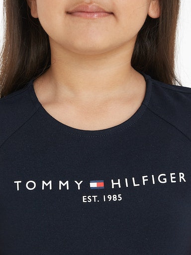 Jurken korte mouw navy Tommy Hilfiger