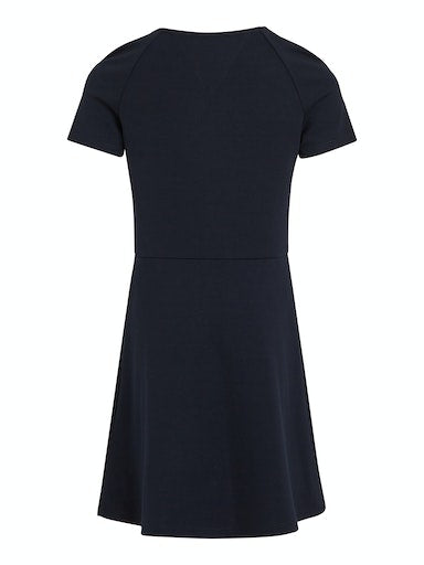 Jurken korte mouw navy Tommy Hilfiger