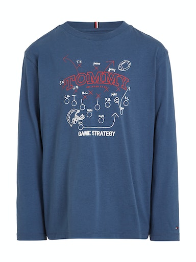 T-shirts lange mouw blauw Tommy Hilfiger