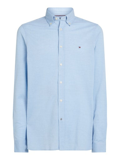 Hemden lange mouw blauw Tommy Hilfiger