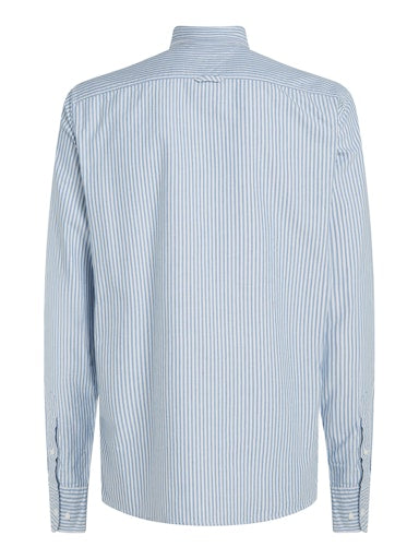 Hemden lange mouw blauw Tommy Hilfiger