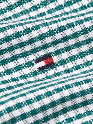 Hemden lange mouw groen Tommy Hilfiger