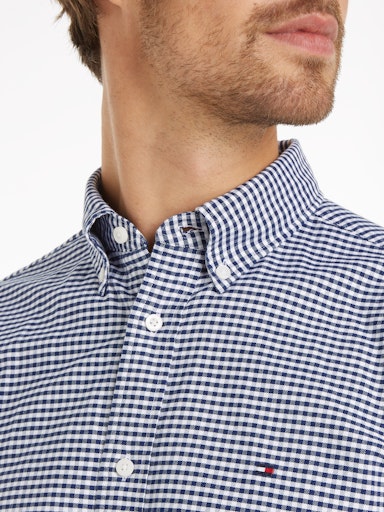 Hemden lange mouw blauw Tommy Hilfiger