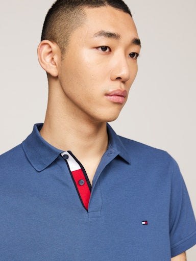 Polo's korte mouw blauw Tommy Hilfiger