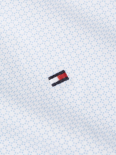 Hemden lange mouw blauw Tommy Hilfiger