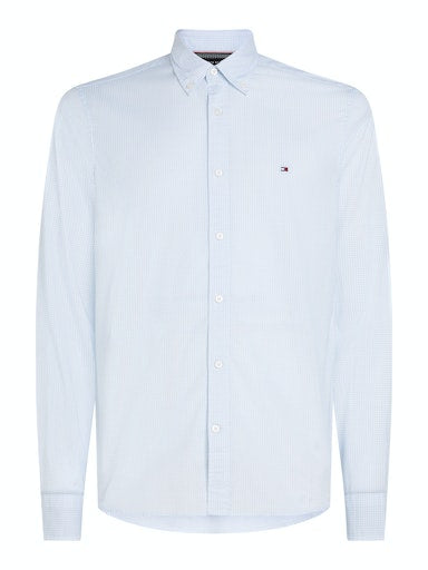Hemden lange mouw blauw Tommy Hilfiger