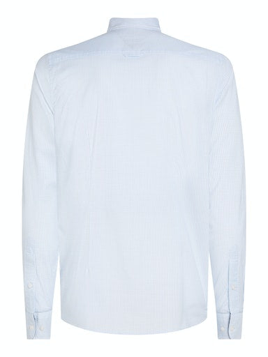 Hemden lange mouw blauw Tommy Hilfiger