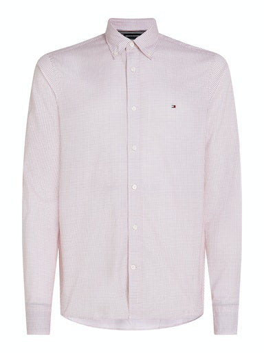 Hemden lange mouw rood Tommy Hilfiger