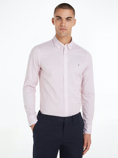 Hemden lange mouw rood Tommy Hilfiger