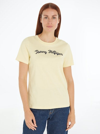 T-shirts korte mouw geel Tommy Hilfiger