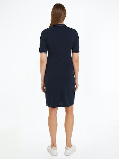 Jurken korte mouw navy Tommy Hilfiger