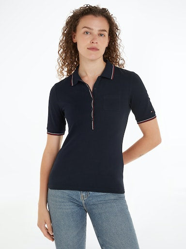 Polo's korte mouw navy Tommy Hilfiger