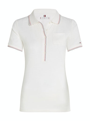 Polo's korte mouw wit Tommy Hilfiger