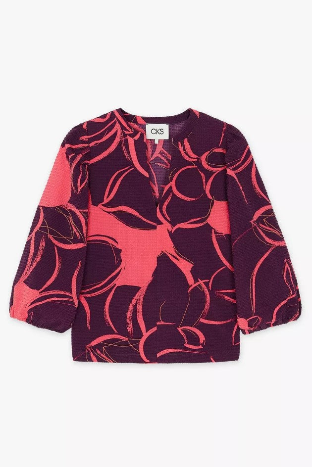 Blouses lange mouw paars CKS