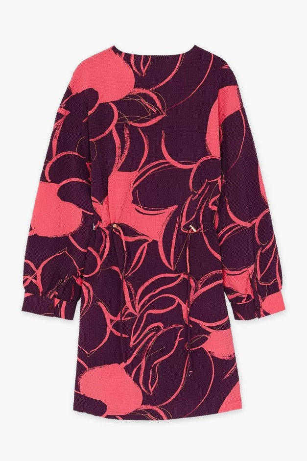 Jurken lange mouw paars CKS